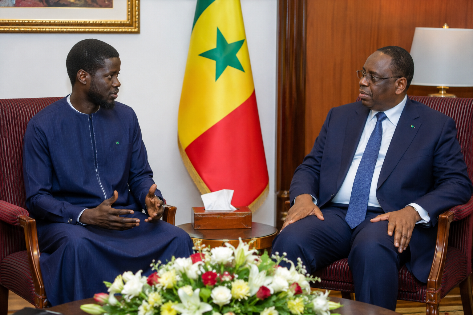 Senegal’s President Faye, Former Leader Macky Sall Hold Crucial Talks Amid Political Tensions