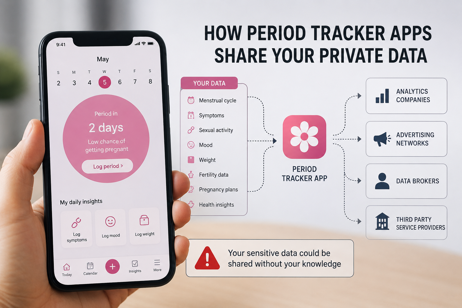 Period Tracking Apps Raise Privacy Concerns Over Sharing of Personal Data