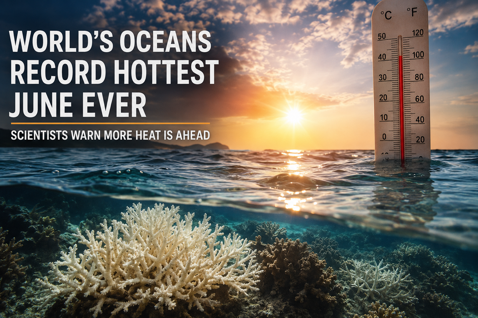 World’s Oceans Record Hottest June Ever, Scientists Warn More Heat Is Ahead