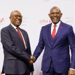 Emmanuel Nnorom, a long-serving Non-Executive Director on the board, and Chairman, United Bank for Africa Plc, Tony Elumelu...Photo Credit: Tony Elumelu