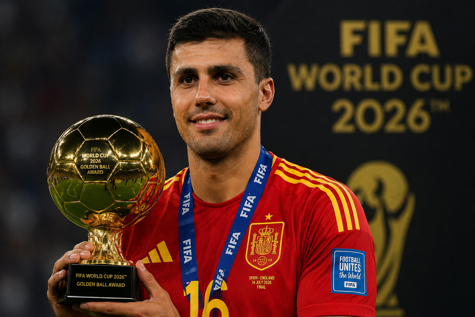 Rodri Crowned World Cup Golden Ball Winner as Spain Star Joins Football’s Elite