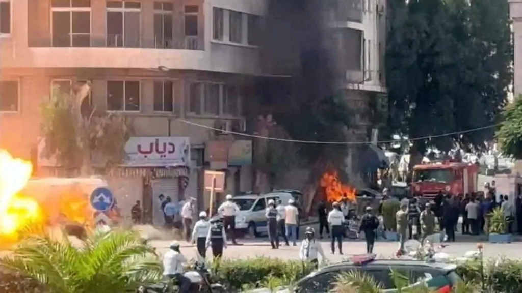 Macron Safe After Explosions Rock Damascus During Official Visit