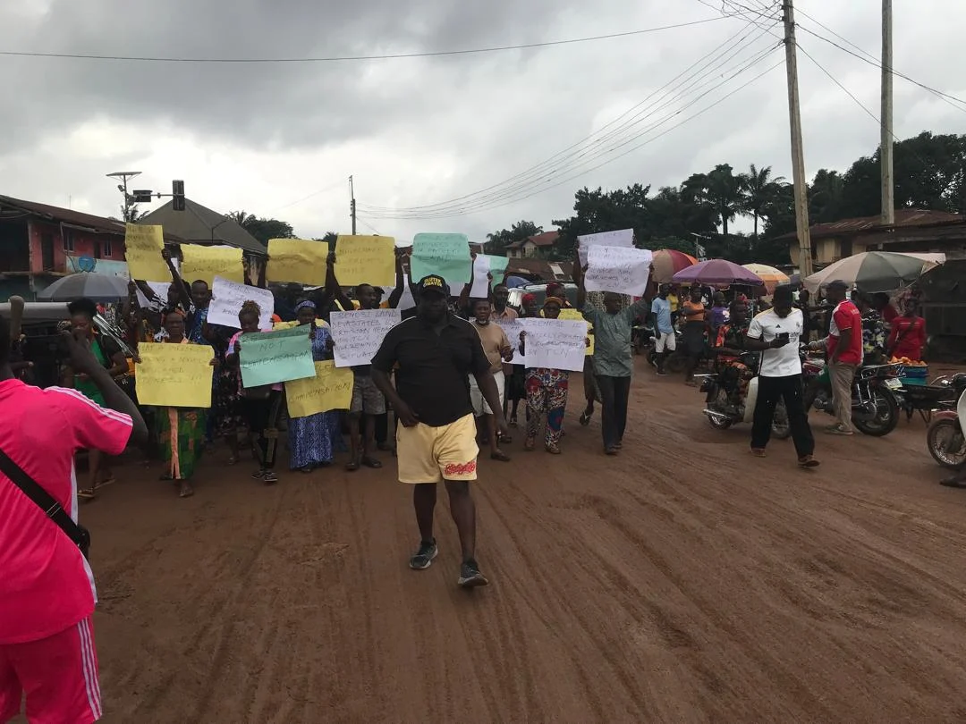 Anambra Community Protests Planned Demolition of Ancestral Homes for Power Project.