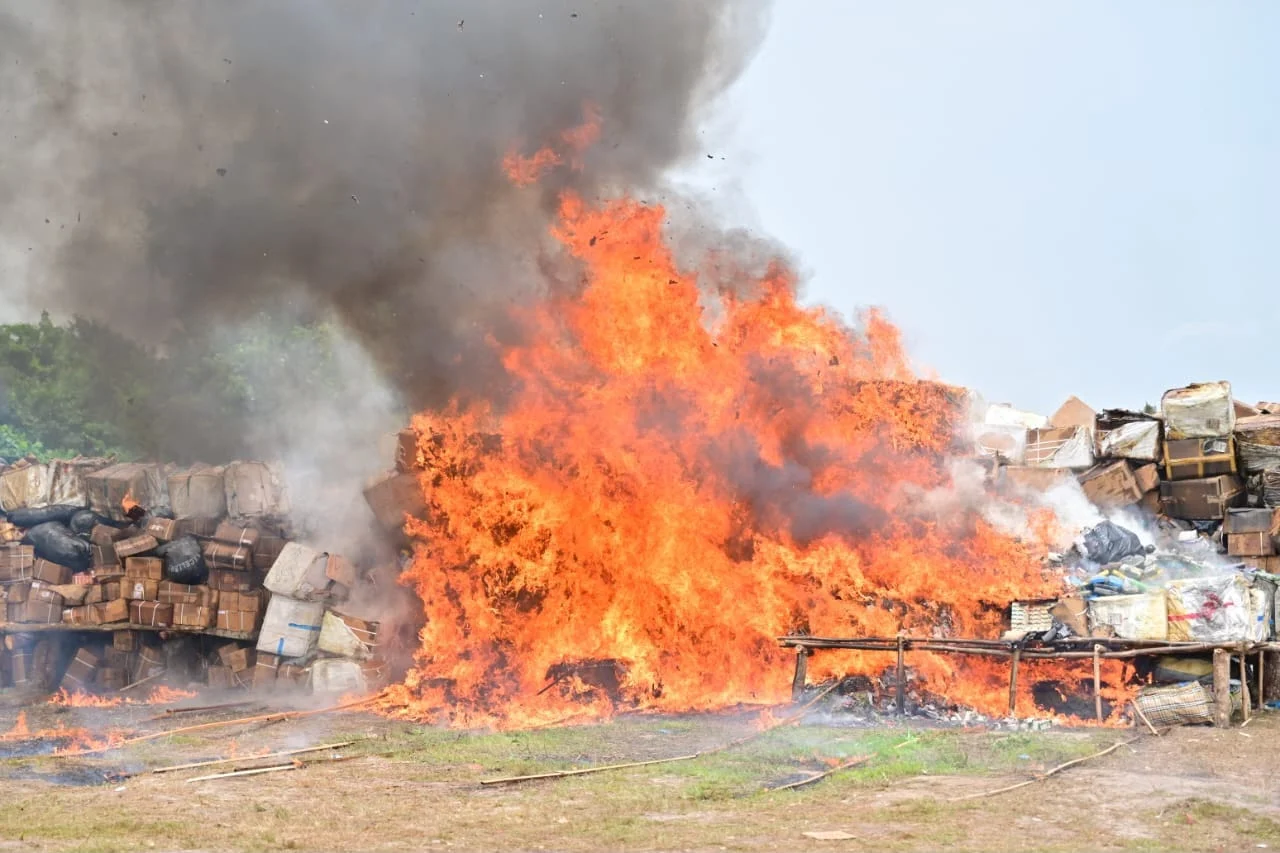 NDLEA Destroys Over 329,000kg of Illicit Drugs Seized Across Lagos.