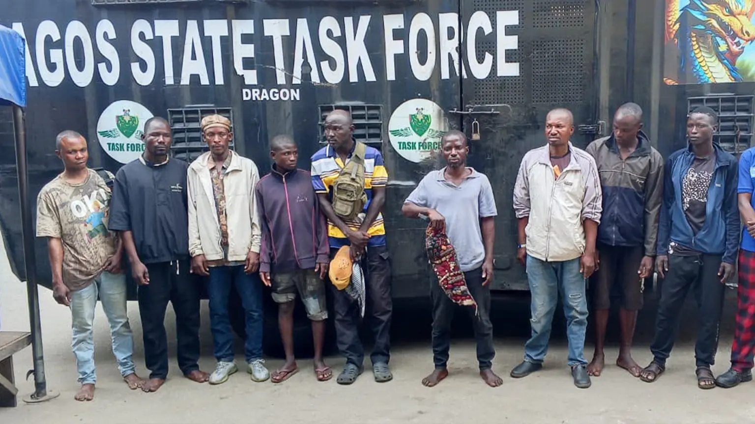 Lagos Task Force arrests eight Okada riders over alleged attack on operatives